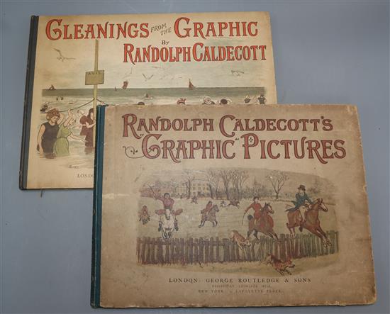 Two Randolph Caldecott coloured illustrated books